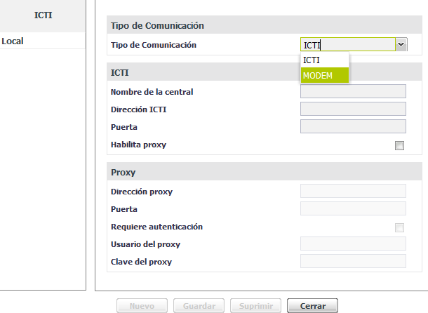 - Después de eso, hacer clic, se abrirá una pantalla de comunicación con el ICTI, haga