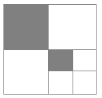 6.) Qué fracción del cuadrado representa el área de la región sombreada? a) b) c) 7.) Cuántos triángulos isósceles se pueden contar en la figura? a)5 b) 9 c) 10 8.