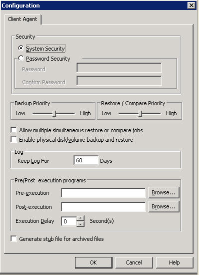 Configuración de agente de cliente para Windows 2.