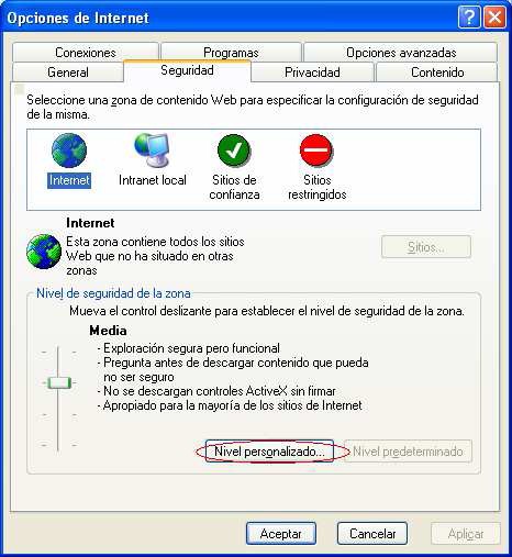 No guardar páginas cifradas en el disco En Internet Explorer -> Herramientas -> Opciones de