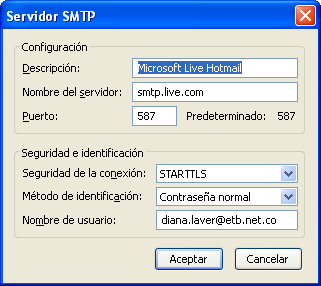 1.6 Configuración de Windows Live Mail para la cuenta etb.net.co. Para las cuentas que ya se encuentran creadas en este cliente de correo se deben seguir los pasos que se describen a continuación.