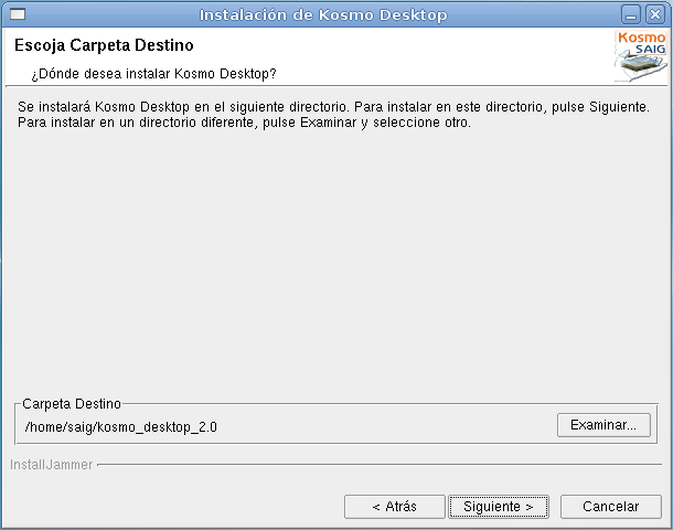 Kosmo Desktop Guía de instalación 14 5.