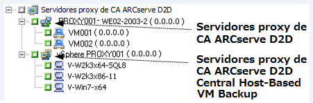Integración con CA ARCserve D2D CA ARCserve Backup le permite gestionar máquinas virtuales que ejecutan CA ARCserve D2D en función de la versión del software de VMware que se está ejecutando en los