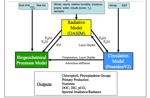 NASA Ocean Biogeochemical Model (NOBM) Modelo Oceánico Biogeoquímico de