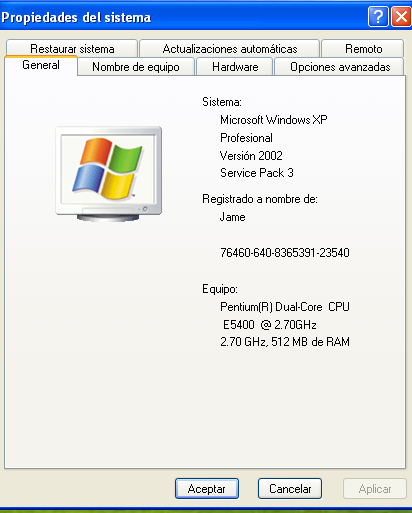 Imagen 2 Windows Vista o Windows 7, consultar la arquitectura del