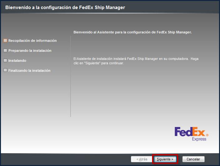 Haga clic en el enlace "Descargar el software FedEx Ship Manager " en el correo electrónico "Solicita el software FedEx Ship Manager " que le enviamos.