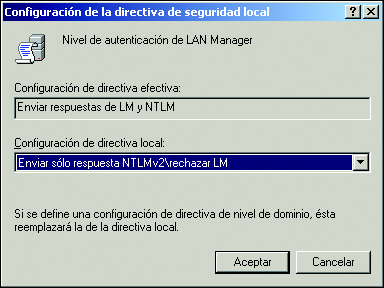 La aplicación del reglamento de seguridad en los sistemas Microsoft Figura 9.22. Nivel de autenticación de LAN Manager. Figura 9.23. Limitar uso de NTLM. 9.2.6 Artículo 11.