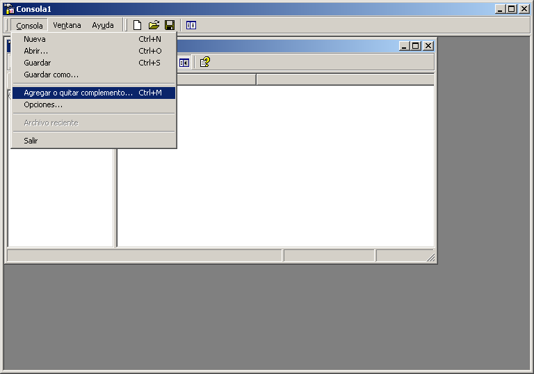 4.1 Agregar Sophos Anti-Virus a la consola MMC 1. En el ordenador donde ha instalado la consola MMC, en la barra de tareas, haga clic en Inicio Ejecutar.