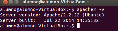 Caso Práctico 4 Instalación de Apache en Ubuntu Abrimos el gestor de paquetes synaptic (en caso de que no esté instalado introducimos sudo apt-get install synaptic en la terminal) Buscamos apache2,