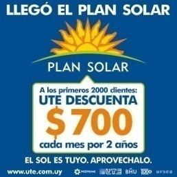 2012 Lanzamiento del Plan Solar Para estar incluido en el Plan Solar al comprar un