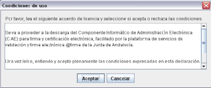 plataforma de servicios de validación y firma electrónica @firma de la Junta de Andalucía.