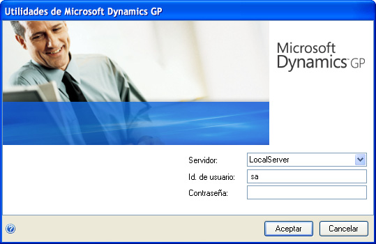 CAPÍTULO 7 USO DE LAS UTILIDADES DE MICROSOFT DYNAMICS GP Para preparar Microsoft Dynamics GP para usar con configuraciones personalizadas: 1. Inicie Utilidades de Microsoft Dynamics GP.