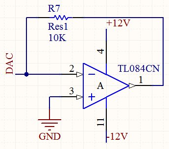 Figura D.15 DAC implementado mediante una red R2R [El Autor] Figura D.