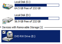 Ingrese a Mi PC, Computador ó explorador de Windows; Seleccione la unidad de CD ROM ó DVD de acuerdo a su computador De doble clic