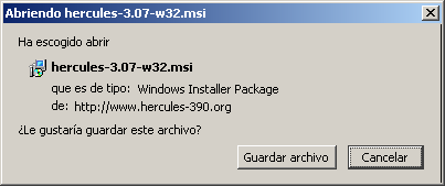 es conveniente que tenga correctamente configurada una IP. En mi caso, mi servidor Hercules tiene como IP 192.168.254.118.