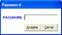 Ø Proteger el programa con password: El programa principal le pedirá el password que haya configurado para visualizarlo o para desinstalarlo. El password por defecto será ADMINISTRADOR.