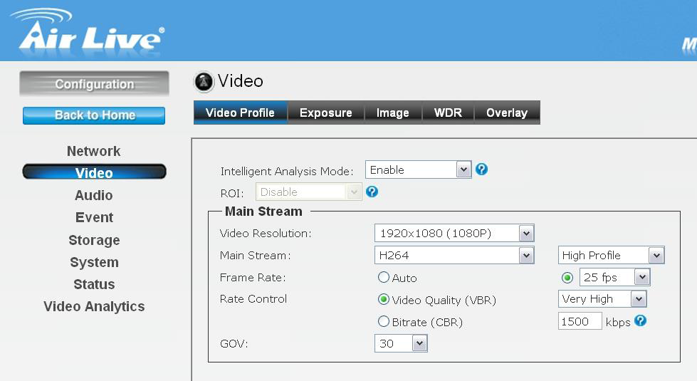 3.2 Activar la función analítica de video de la cámara Utilice Internet Explorer como navegador predeterminado.