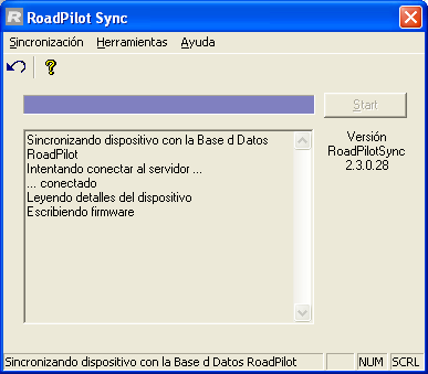 PASO 13: Después de haber rellenado sus detalles, el programa Sync comunicará con nuestro servidor para comenzar la descarga.