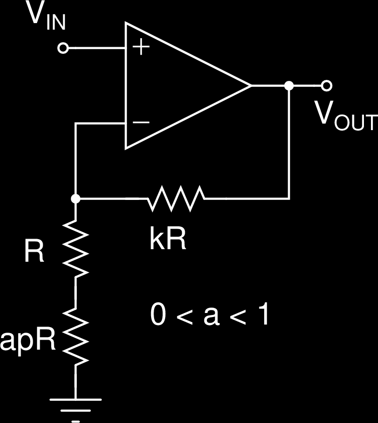 Tema 7: Ganancia controlable Amplificador de Ganancia Controlable En algunas circunstancias, es conveniente poder variar la ganancia de la red de realimentación de un op amp.