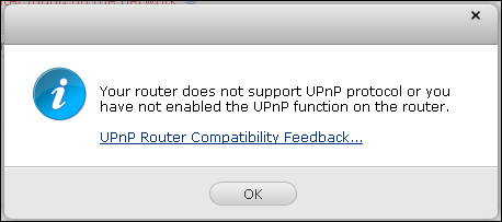 Si el enrutador UPnP es incompatible con el NVR, haga clic en y después en Información de compatibilidad del enrutador UPnP... (http://www.qnap.com/go/compatibility_router.