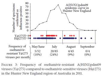 H275Y viruses was detected among patients without prior oseltamivir exposure V241I, N369K y N386S mutaciones de compensación?
