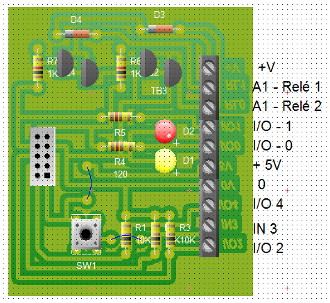 4.8. KIT 4 de prácticas Este kit lleva salidas amplificadas por transistor, por lo que se pueden conectar motores, relés, etc en dichas salidas. 4.8.1.