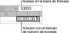 Formatos de número Puede utilizar los formatos de número para cambiar el aspecto de los números, incluidas las fechas y las horas, sin que cambie el número.