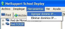 Instalación en los equipos Estudiante Windows : Despliegue de NetSupport School Esta es la instalación para los equipos de los Estudiantes, que serán controlados por el del Tutor.