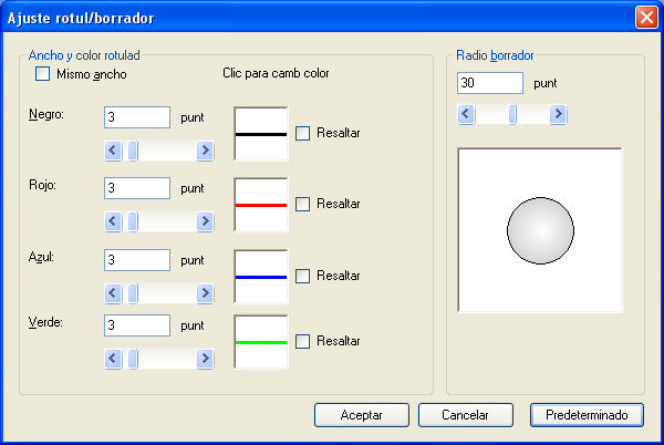 Modo Desktop Drawing Actual Si han desaparecido líneas con forma libre dibujadas con el lápiz electrónico, esta función hace que vuelvan a aparecer en su posición original. 1.