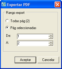 Los archivos TIFF se guardarán en un formato de varias páginas. Exportación a HTML 1. En el menú [Archivo], seleccione [Exportar] y haga clic en [HTML...]. Aparecerá la ventana "Exportar HTML".