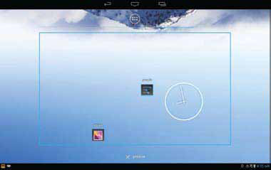Mover iconos en el escritorio Mantenga pulsado el icono de la aplicación en la pantalla principal;