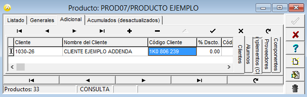 Ejemplo 2 Así aparece en la Orden de Compra Así se capturará en el Administrador 2000 Ejemplo 3 Así se capturará en el Administrador 2000 3.4 Catálogo de Clientes.