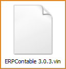 Configuraciones ERPContable 3.0.n.vin Este archivo ERPContable 3.0.n.vin, contiene todo los archivo para comenzar a trabajar con la aplicación Soluciones ERPContable, para extraer estor archivos
