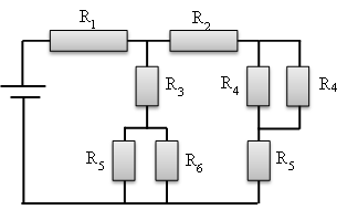 17. Dado el circuito y los datos siguientes: R1= 6 Ω / R2= 5 Ω / R3= 4 Ω / Pg=120 W Donde no se conoce la tensión del generador (Vg) ni la intensidad de corriente (I).