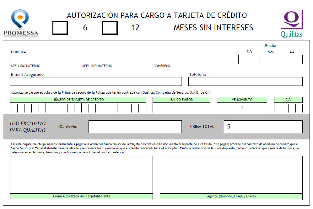 10. Formato «Autorización Cargo Automático en Tarjeta de crédito 6 o 12 MSI» EL CAT de 6 y 12 MSI, es el documento que nos