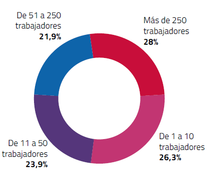 Las pymes y microempresas en la economía española Distribución empresas Distribución masa