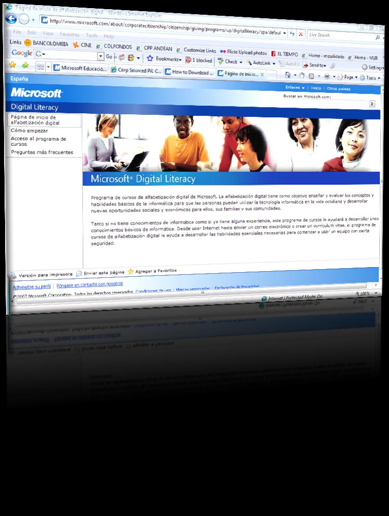 Generación de oportunidades laborales Currículo de alfabetización digital www.microsoft.