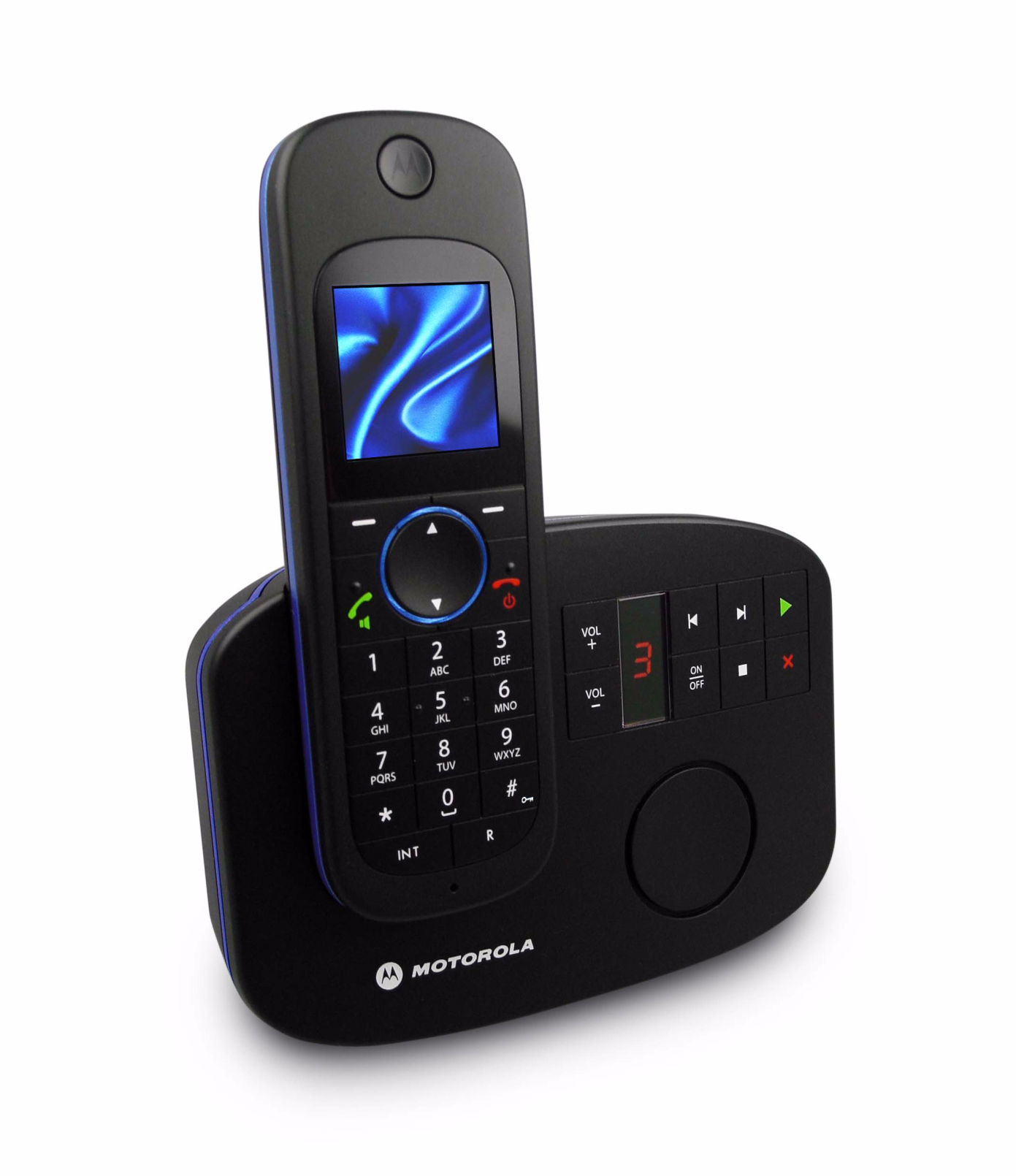 Serie Motorola D1110 Teléfono inalámbrico digital con contestador Aviso Utilice