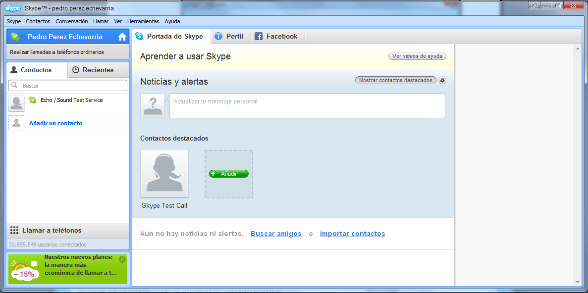 3. Configuración de la cuenta Se debe de introducir un nombre de usuario y una contraseña para poder utilizar Skype.