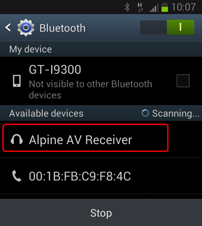 2. Creando un emparejamiento Bluetooth entre Android y la unidad principal 1.