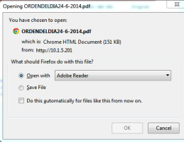 Si el programa que Ud. Tiene instalado para abrir los documentos PDF no aparece en las opciones Open with o Abrir con, deberá buscarlo en su computadora siguiendo los siguientes pasos: 1.