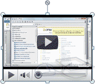 Elementos multimedia Insertar y reproducir vídeos Insertar vídeos en la presentación es muy similar a insertar sonidos. En la ficha Insertar y en el grupo Multimedia despliega el menú Vídeo.