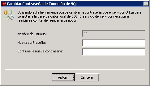 12.5. Cambiar Contraseña de Conexión de SQL Las políticas de seguridad de su compañía pueden exigir cambiar las contraseñas de los usuarios de SQL periódicamente.