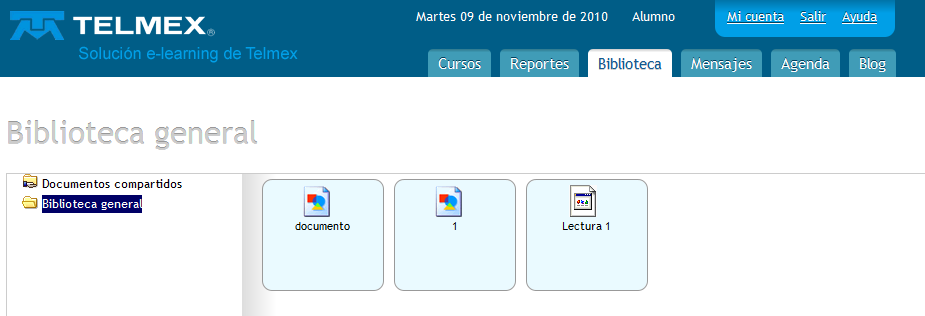 REPORTES (Histórico de calificaciones obtenidas). Cada usuario del ÁGORA LMS tiene una sección de reporte en el que puede visualizar las calificaciones obtenidas en aquellos cursos asignados.