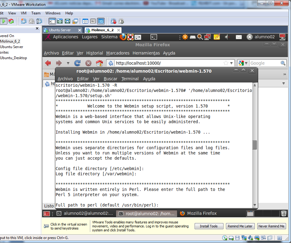 Actividad 5: Instalación y configuración de un servidor FTP en GNU/Linux mediante Webmin.