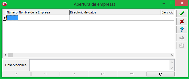 Al finalizar este proceso le mostrara una ventana con el nombre parámetros de la aplicación en la cual debe dar click en la paloma verde.