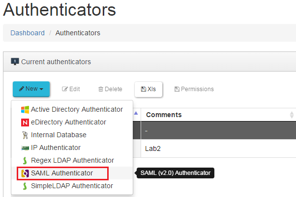 4.2.5 SAML Authenticator SAML se utiliza para el intercambio de datos de autentificación y autorización entre dominios de seguridad, esto es, entre un proveedor de identidad (un productor de