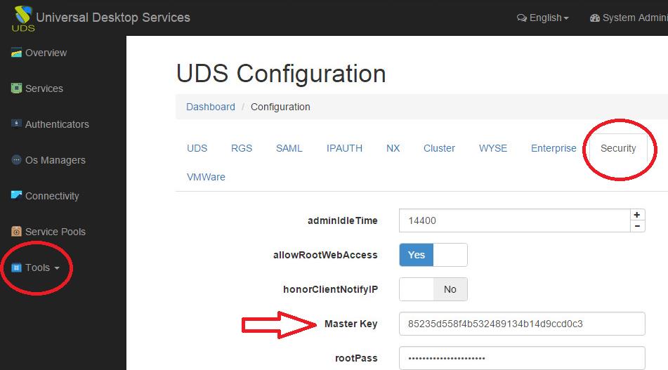 Una vez realizada la instalación se procede a la configuración del Actor UDS: Introducimos la dirección IP del servidor Broker UDS e indicamos si