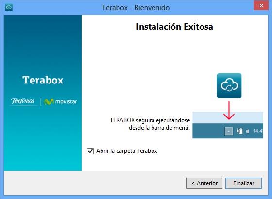 Se mostrará la pantalla de bienvenida con un breve resumen sobre Terabox.