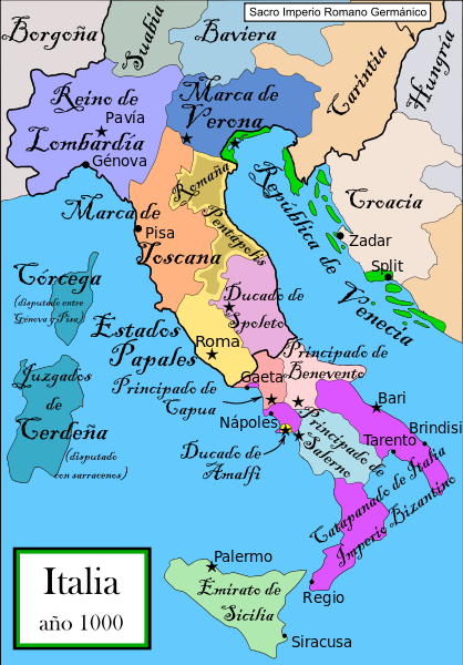 Relación de los estados pontificios con el Imperio de Carlomagno A partir del siglo VI de nuestra era, los papas pasaron a ser los gobernantes de la ciudad de Roma y sus territorios circundantes.